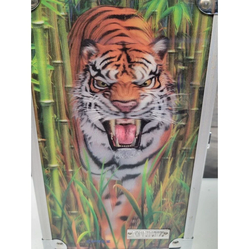 3 D Tiger Vaultz Brand Locking Pencil Box Pre-owned